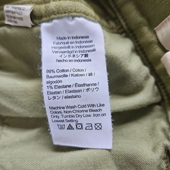 MADEWELL Women's Emmett Wide Leg Pants Green Size 32 High Rise Stretch - Picture 10 of 10